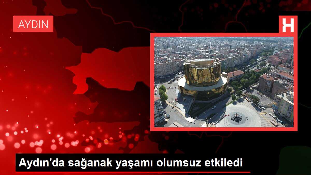 Aydın'da sağanak yaşamı olumsuz etkiledi