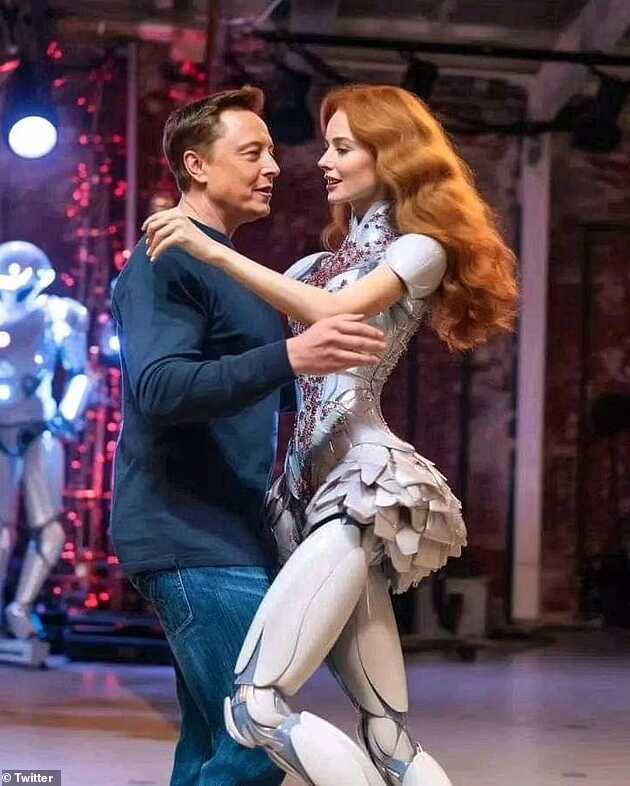 Elon Musk'ın robotlarla öpüştüğü fotoğraf şaşırttı! Gerçek çok geçmeden anlaşıldı