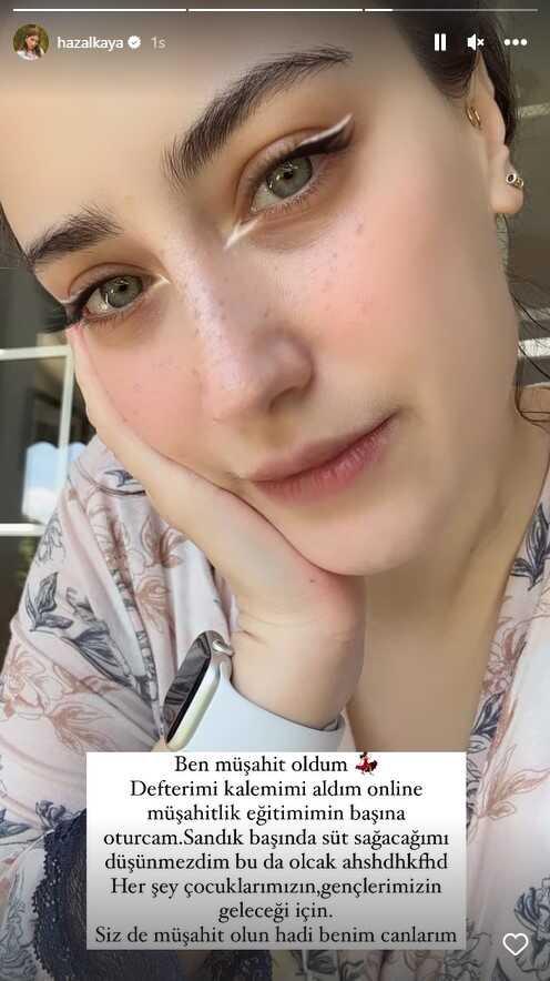 Hazal Kaya, 28 Mayıs'taki seçimde müşahitlik yapacak