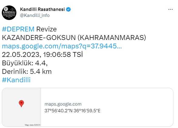 Son Dakika: Kahramanmaraş ve Adana'da peş peşe korkutan depremler