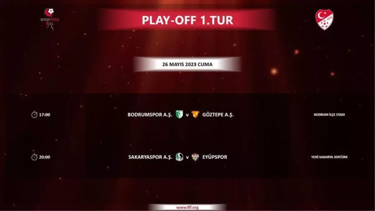 1. lig play off maçları ne zaman? Süper Lig'e çıkma maçları ne zaman?