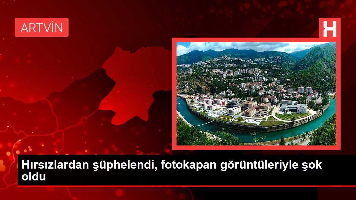 Hırsızlardan şüphelendi, fotokapan görüntüleriyle şok oldu
