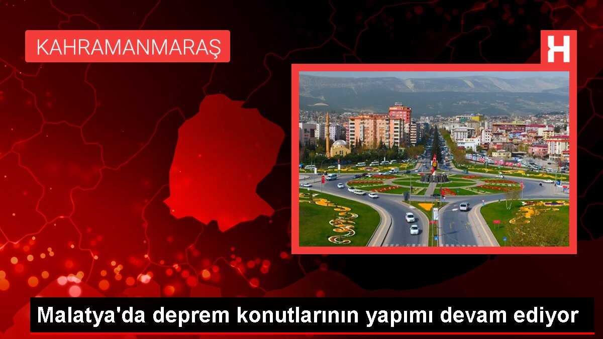 Malatya'da deprem konutlarının yapımı devam ediyor