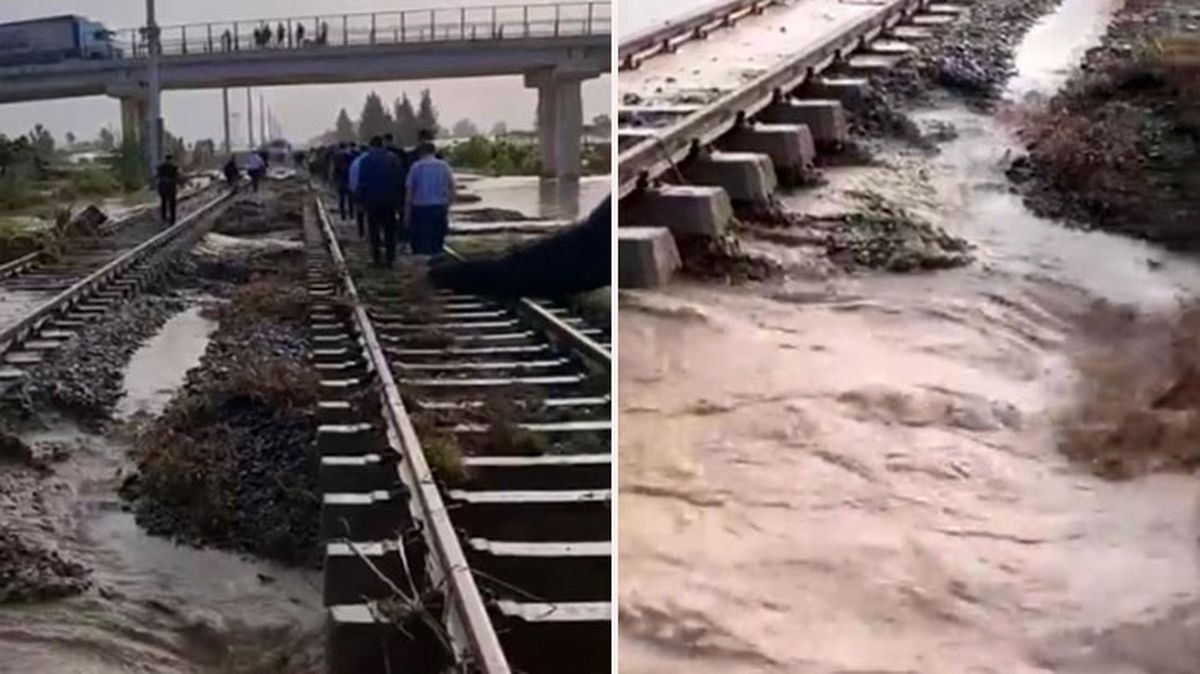 Mersin'de sağanak yağışlar tren yoluna zarar verdi! Seferler durduruldu