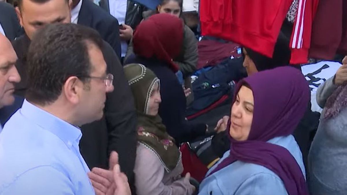 Pazarda sohbet ettiği kadının ekonomi yorumu İmamoğlu'nu şaşkına uğrattı