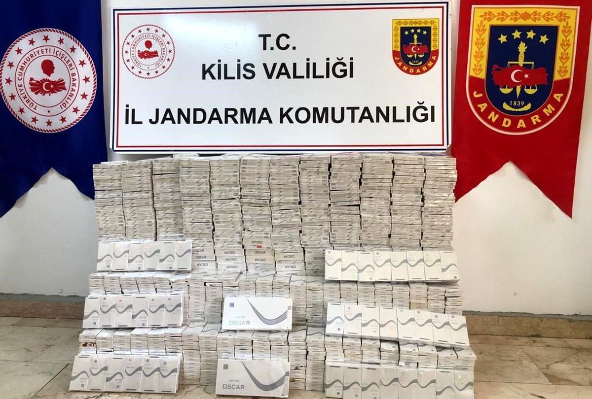 Kilis'te kaçak sigara operasyonu: 1 gözaltı