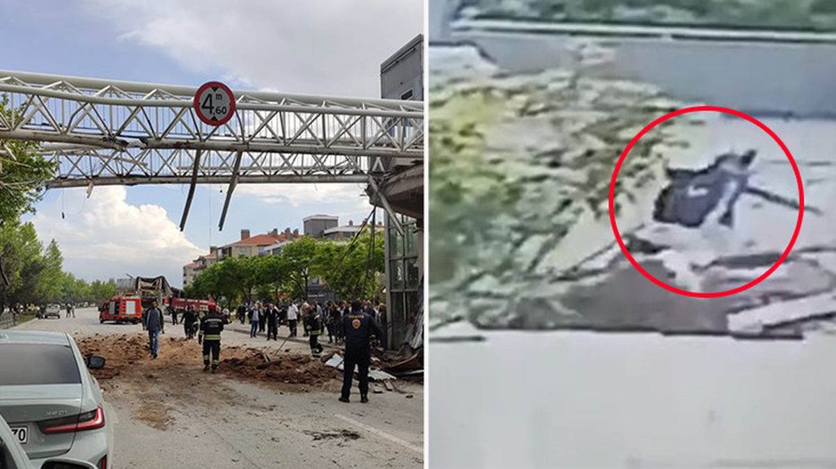 Konya'da tır üst geçide çarptı, 11 yaşındaki kız çocuğu metrelerce yükseklikten düştü