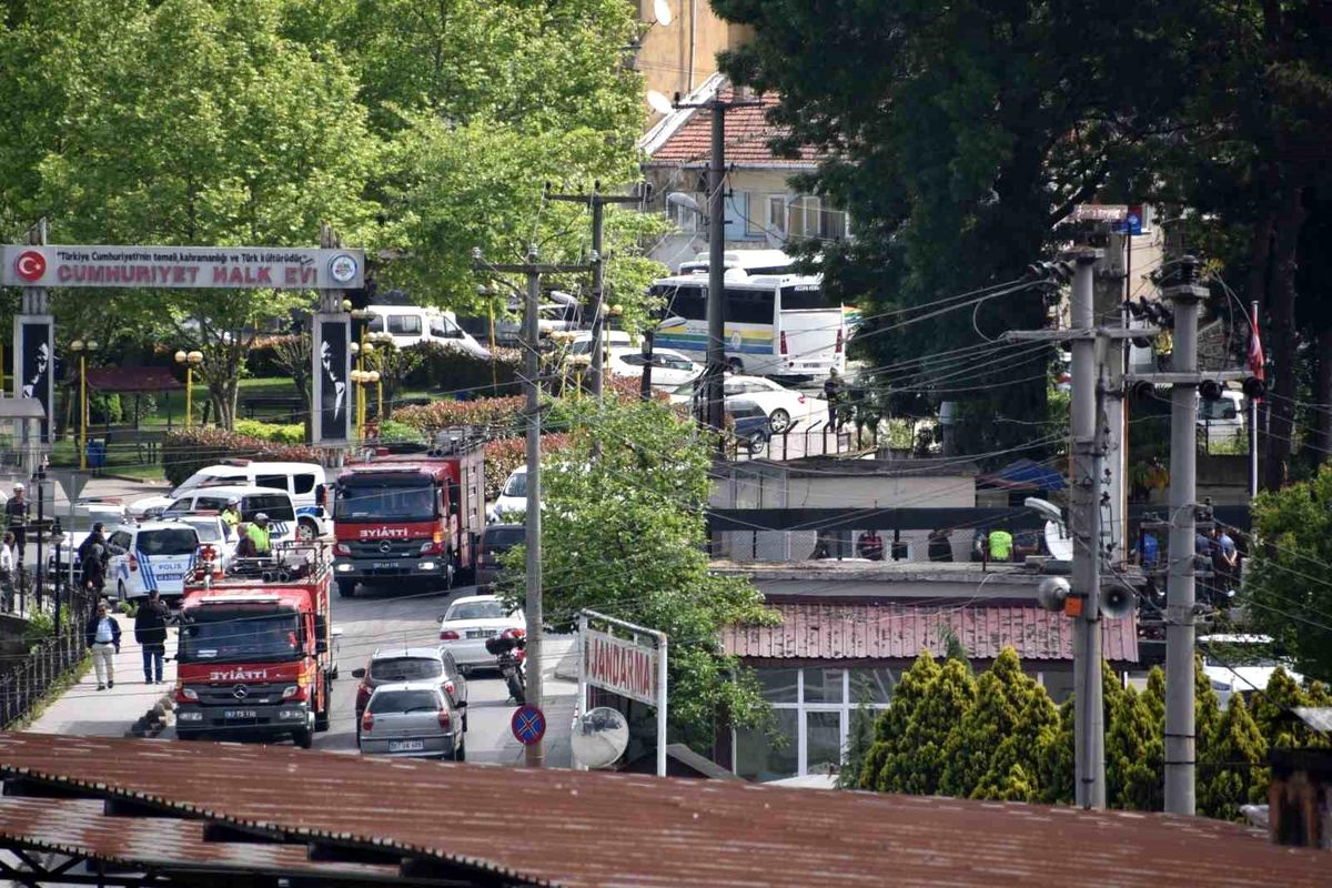 Cezaevinde Yangın Tatbikatı Gerçekleştirildi