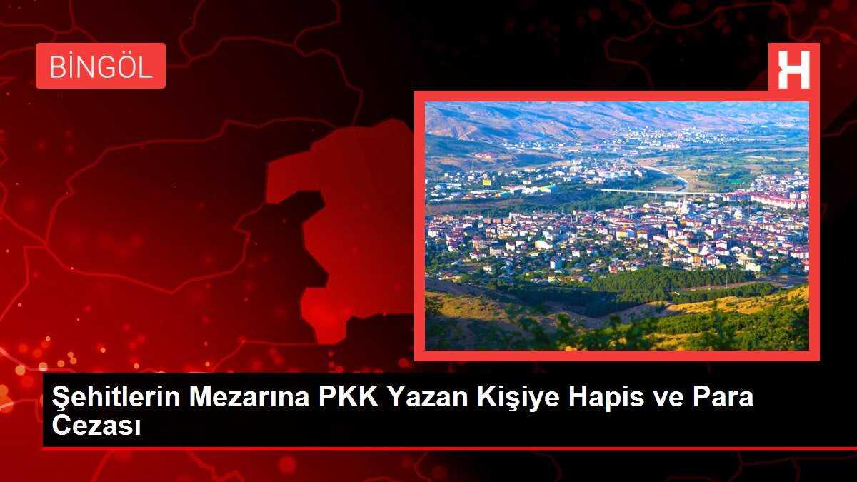 Şehitlerin Mezarına PKK Yazan Kişiye Hapis ve Para Cezası