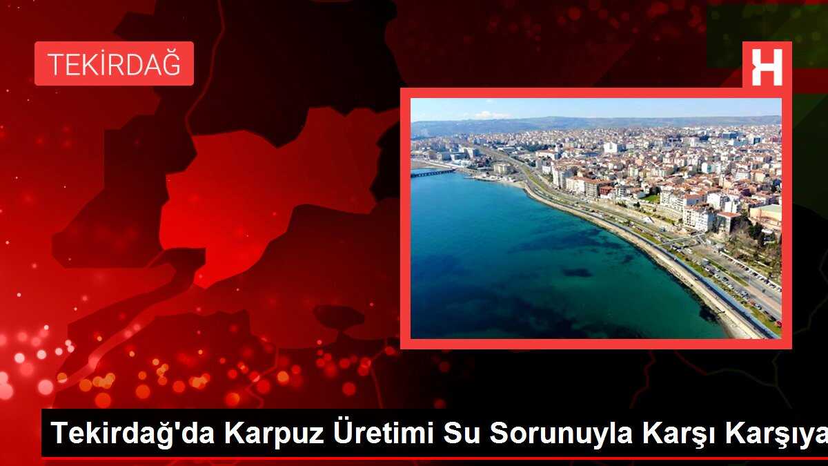 Tekirdağ'da Karpuz Üretimi Su Sorunuyla Karşı Karşıya