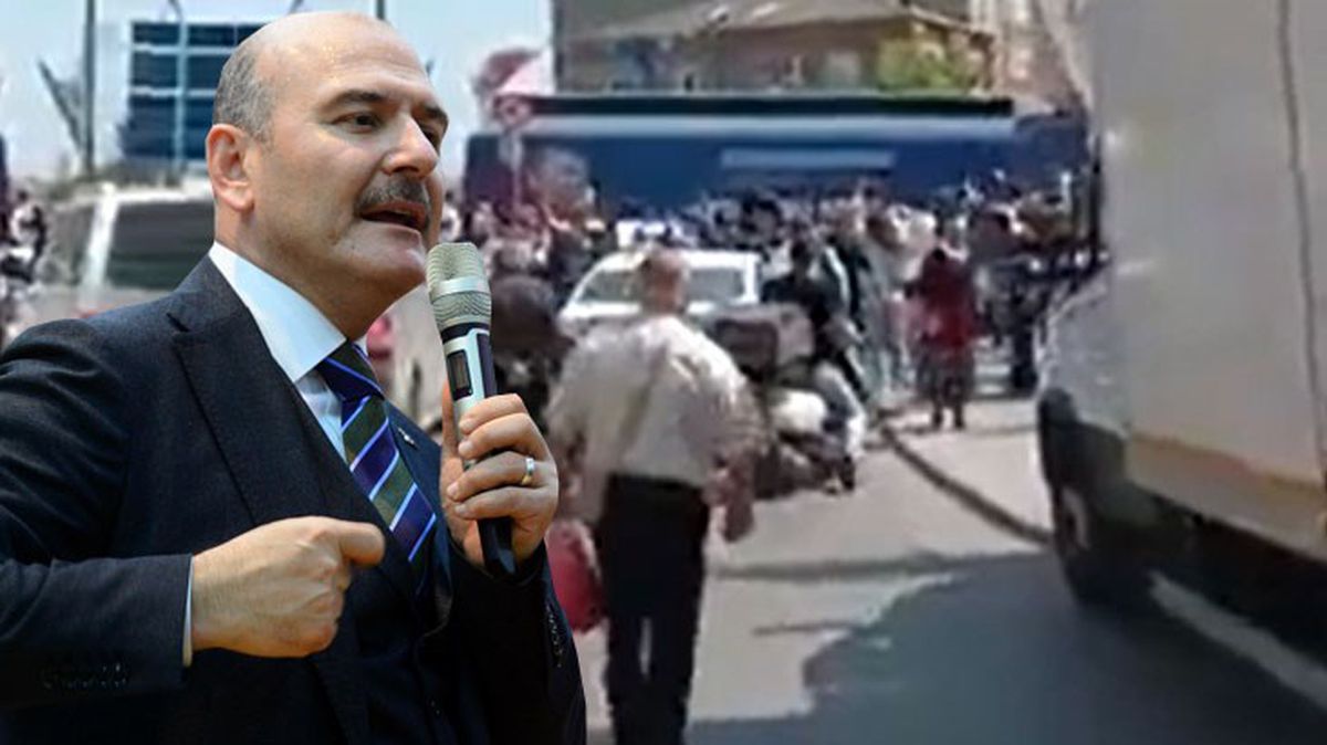 Yer: Gazi Mahallesi! Bakan Soylu'nun CHP standındakilere söyledikleri sonrası ortalık karıştı
