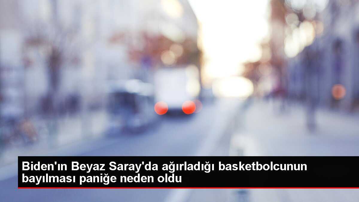 Biden'ın Beyaz Saray'da ağırladığı basketbolcunun bayılması paniğe neden oldu