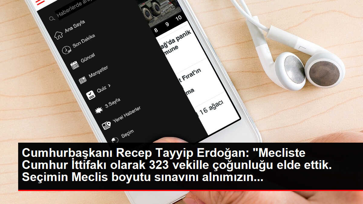Cumhurbaşkanı Recep Tayyip Erdoğan: 'Mecliste Cumhur İttifakı olarak 323 vekille çoğunluğu elde ettik. Seçimin Meclis boyutu sınavını alnımızın...