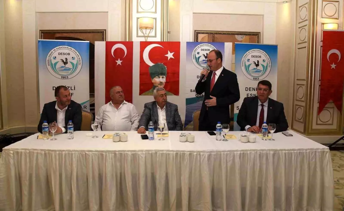 Denizli esnaf odası başkanları ekonomik gelişmeleri değerlendirdi