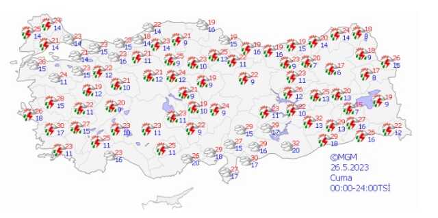 Meteoroloji sağanak için saat verdi! 7 bölge için önemli uyarı