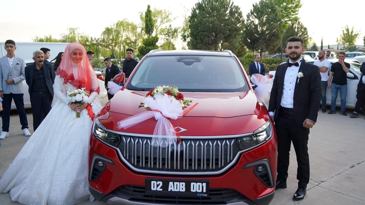 TOGG gelin arabası oldu