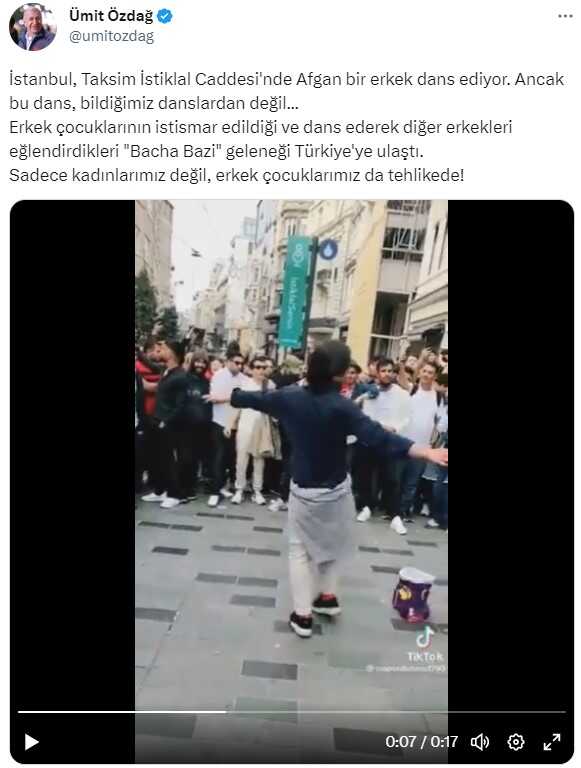 Ümit Özdağ'ın paylaştığı video ile gündem oldu? Peki nedir bu Bacha Bazi?