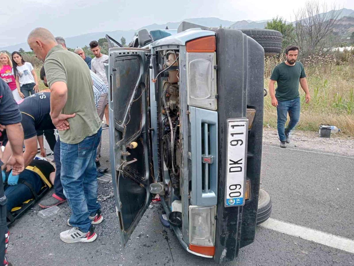 Aydın'da Ardı Ardına Meydana Gelen Trafik Kazalarında 2 Kişi Yaralandı