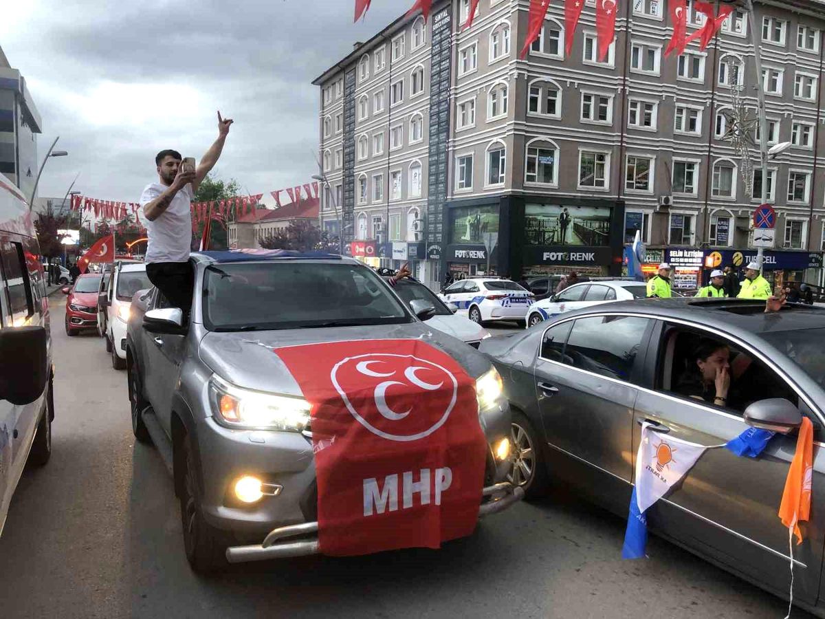 Erzurum'da Erdoğan sevinci