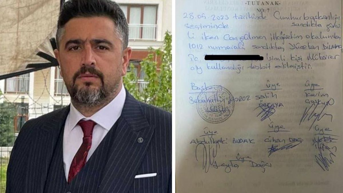 MHP ilçe başkanı, mükerrer oy kullanmaya çalışırken yakalandı