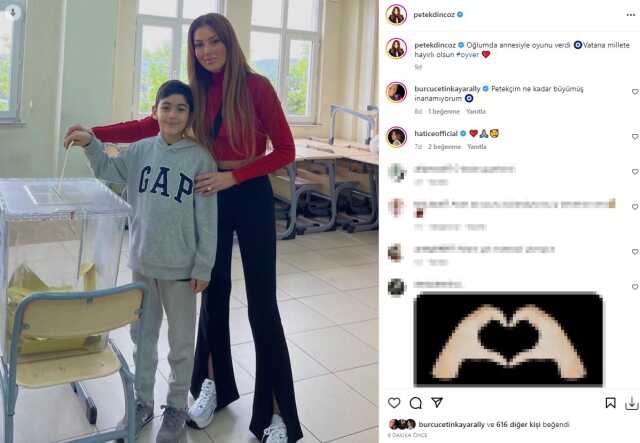 Ünlü isimler bir kez daha sandık başında! Kimi eşiyle kimi de bebeğiyle geldi