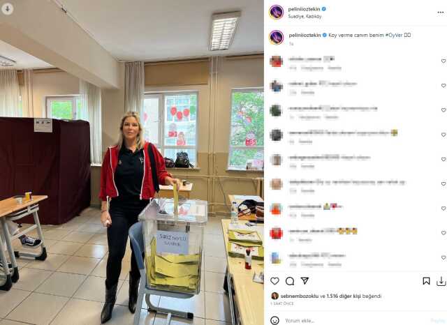 Ünlü isimler bir kez daha sandık başında! Kimi eşiyle kimi de bebeğiyle geldi