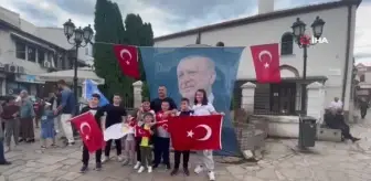 Cumhurbaşkanı Erdoğan'ın zaferi Üsküp'te coşkuyla kutlandı