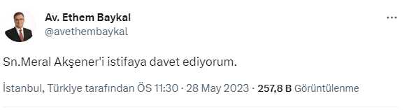 İYİ Parti'nin kurucularından Ethem Baykal'dan Akşener'e istifa çağrısı