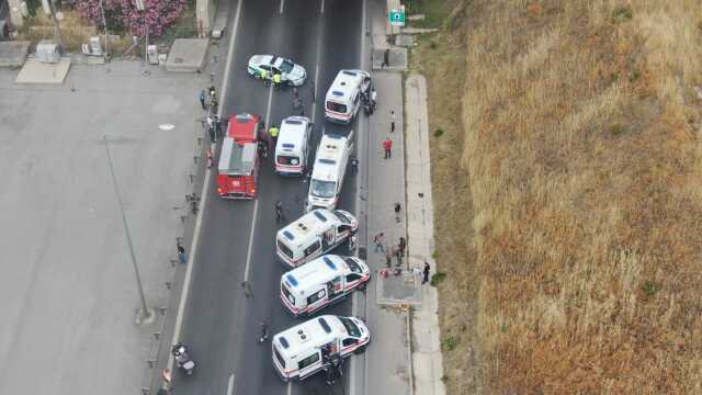 Tünele giren tır alev alev yandı! 17 kişi yaralandı