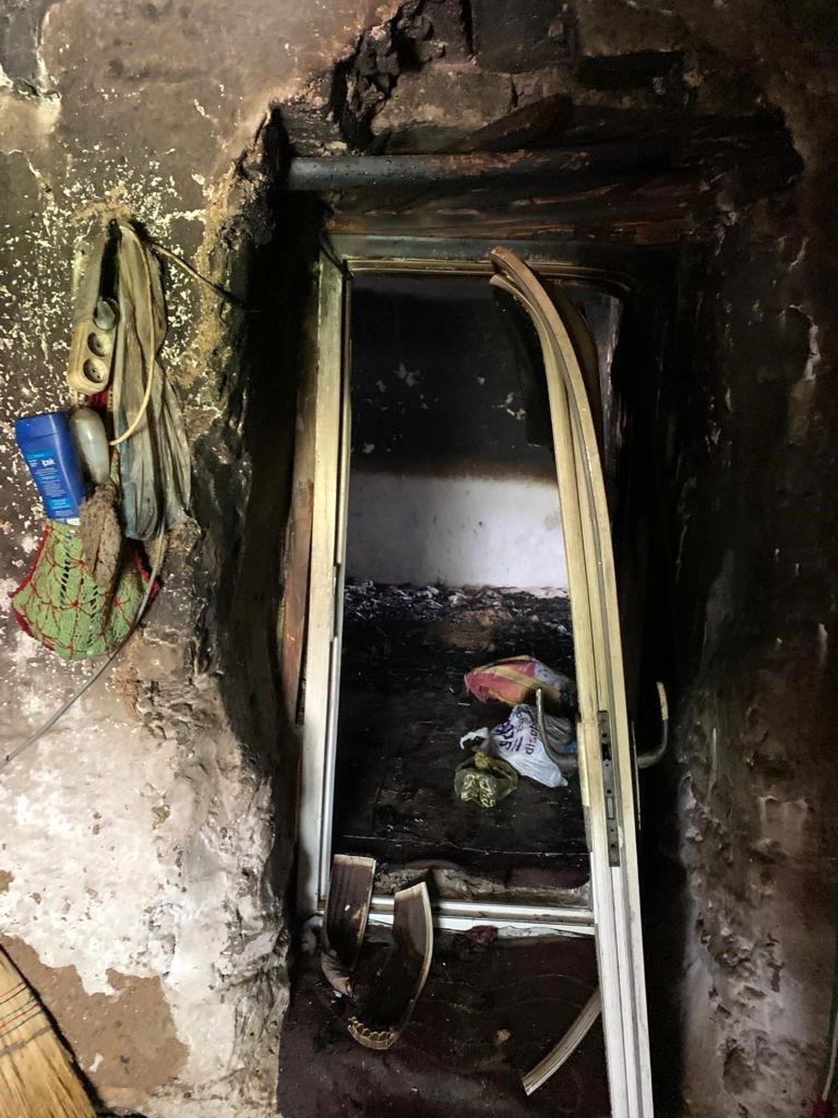 Van'da bir ev yangını