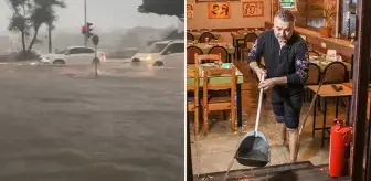 Antalya şiddetli yağmura teslim oldu! Araçlar yolda kaldı, ev ve iş yerlerini su bastı