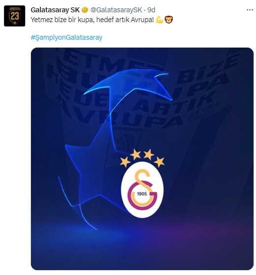 Aslan'ı şampiyonluk kesmiyor! Galatasaray, taraftarına yeni hedefini resmen ilan etti Aslan'ı şampiyonluk kesmiyor! Galatasaray, taraftarına yeni hedefini resmen ilan etti