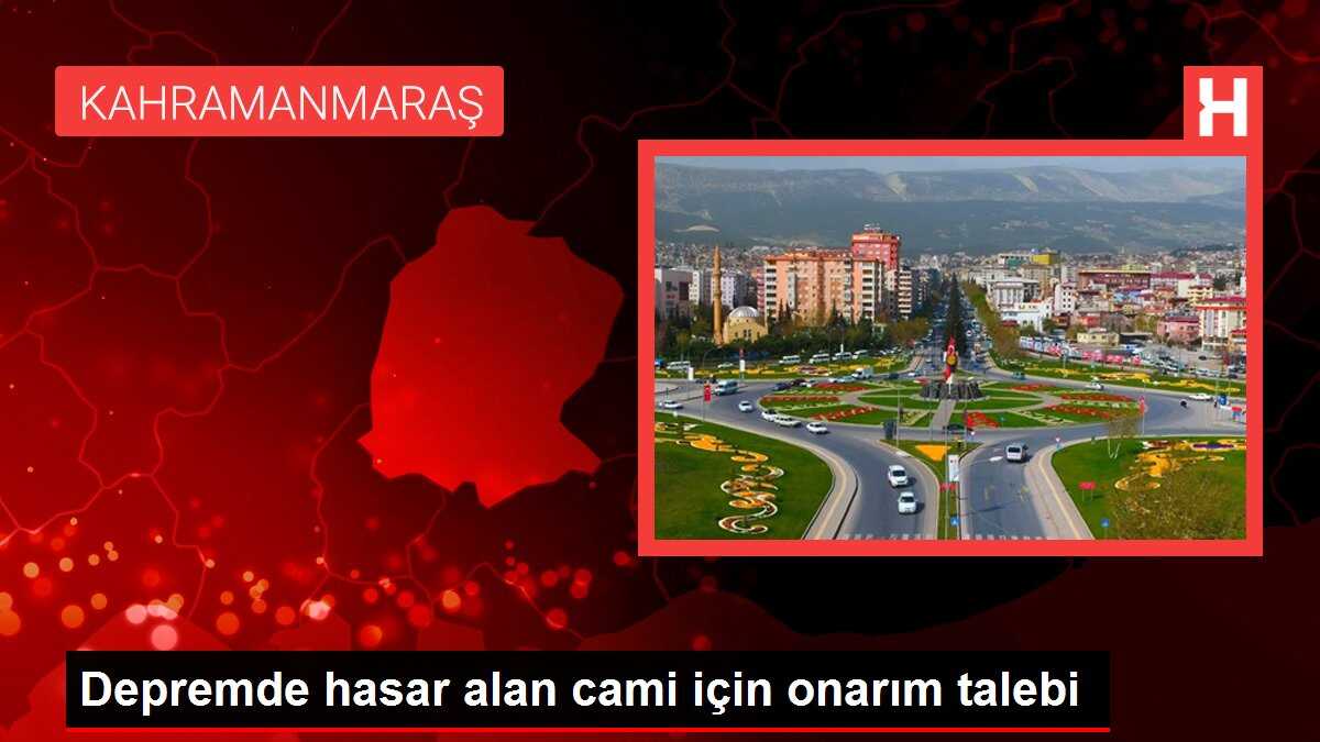 Depremde hasar alan cami için onarım talebi