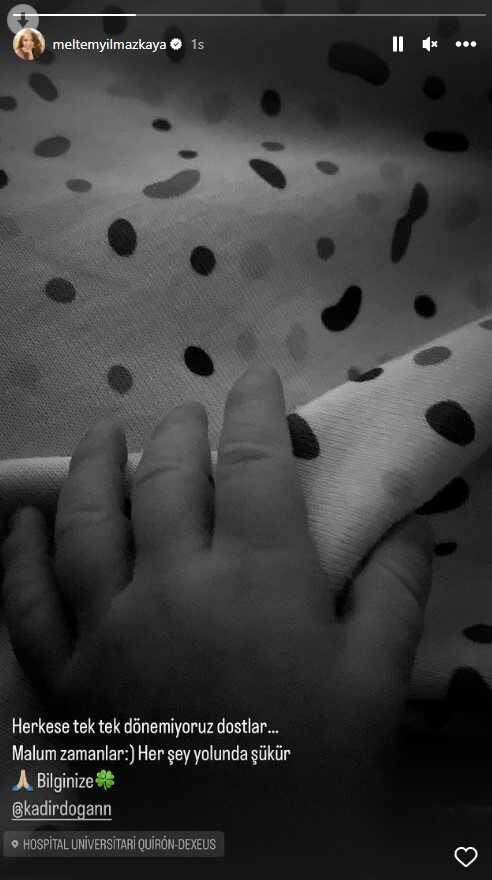 Oyuncu Meltem Yılmazkaya, anne oldu