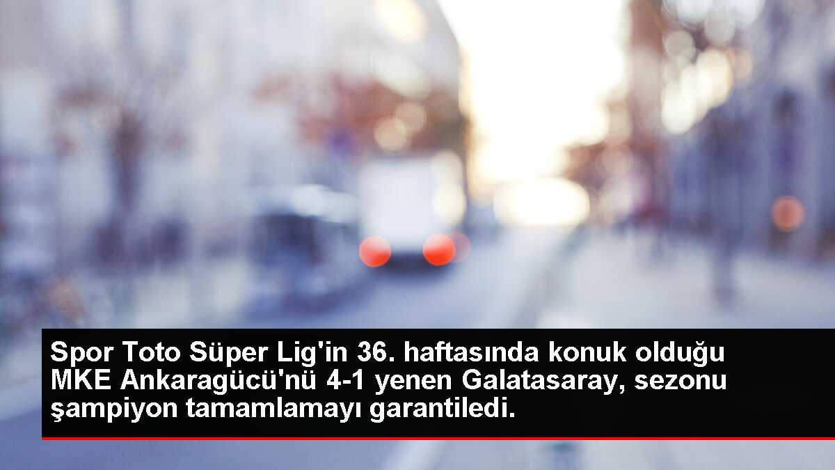 Galatasaray Şampiyonluğunu Garantiledi