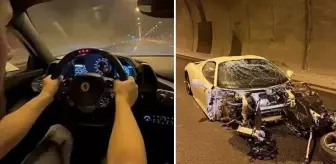 Ünlü modifiyeci, hız denemesi yaparken gerçekleştirdiği kazayı anbean kaydetti
