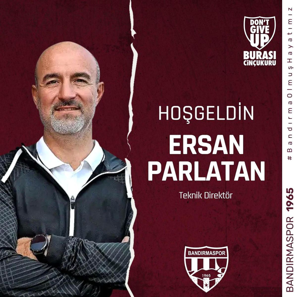 Bandırmaspor'da yeni teknik direktör Ersan Parlatan