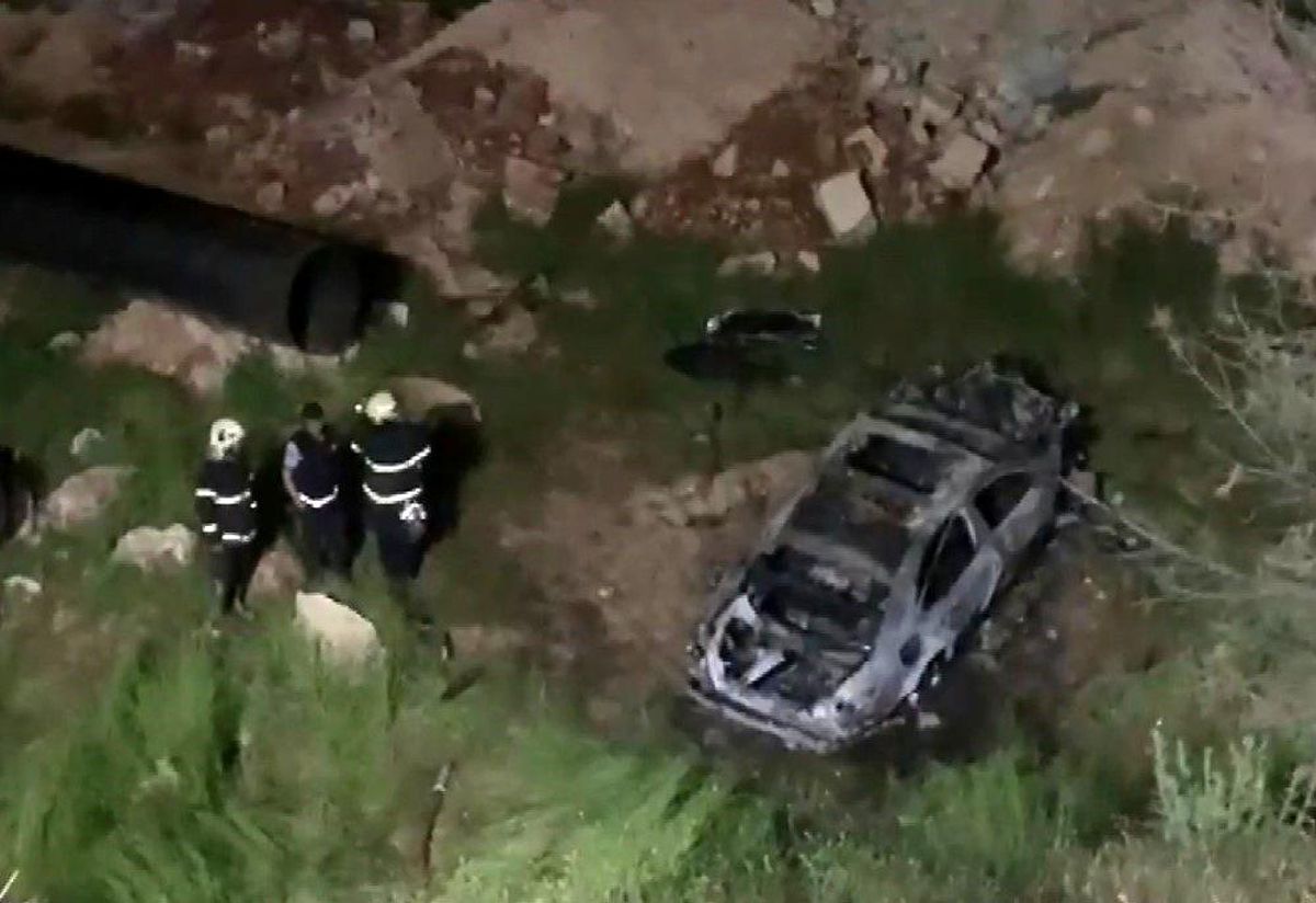 Gaziantep'te çarpışan araç alev topuna döndü: 1 ölü, 8 yaralı