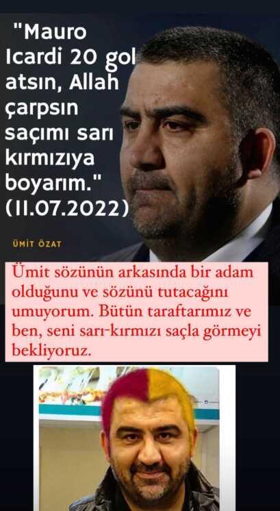 Herkes aynı kareyi paylaşıyor! Icardi'nin 'Sözünü tut' mesajına Ümit Özat'tan bomba cevap