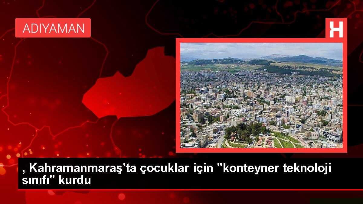 Vodafone, Kahramanmaraş'ta depremden etkilenen çocuklar için konteyner teknoloji sınıfı açtı