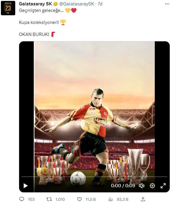 Sosyal medya alev aldı! Galatasaray'dan Okan Buruk paylaşımı