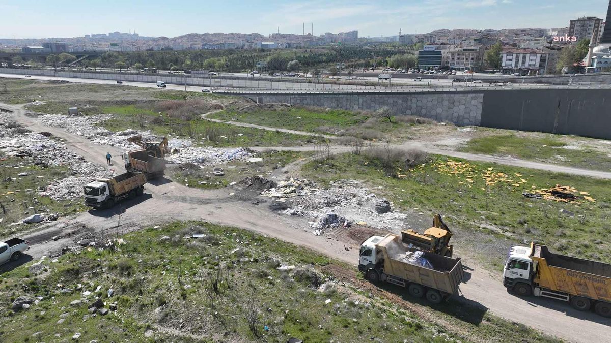 Ankara'da Kaçak Hafriyat Temizliği Devam Ediyor