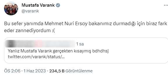 Bakan Varank'tan 'Gerçekten boyu kısaymış' yorumuna esprili yanıt Bakan Varank'tan 'Gerçekten boyu kısaymış' yorumuna esprili yanıt