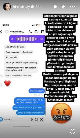 Dolandırılmaktan kıl payı kurtulan Birce Akalay, takipçilerini uyardı: Uyanık olun Dolandırılmaktan kıl payı kurtulan Birce Akalay, takipçilerini uyardı: Uyanık olun