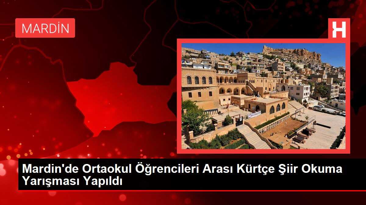 Mardin'de Ortaokul Öğrencileri Arası Kürtçe Şiir Okuma Yarışması Yapıldı