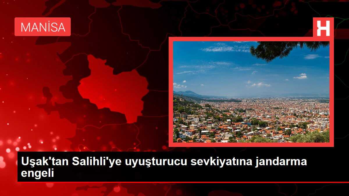 Uşak'tan Salihli'ye uyuşturucu sevkiyatına jandarma engeli