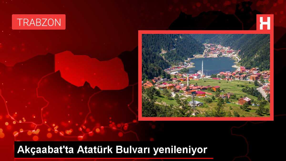Trabzon'un Akçaabat ilçesinde Atatürk Bulvarı'nda altyapı çalışması yapılacak