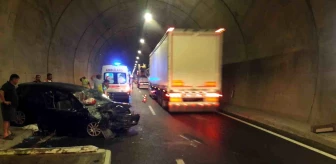 Ayvacık'ta tünelde trafik kazası: 1 ölü, 4 ağır yaralı
