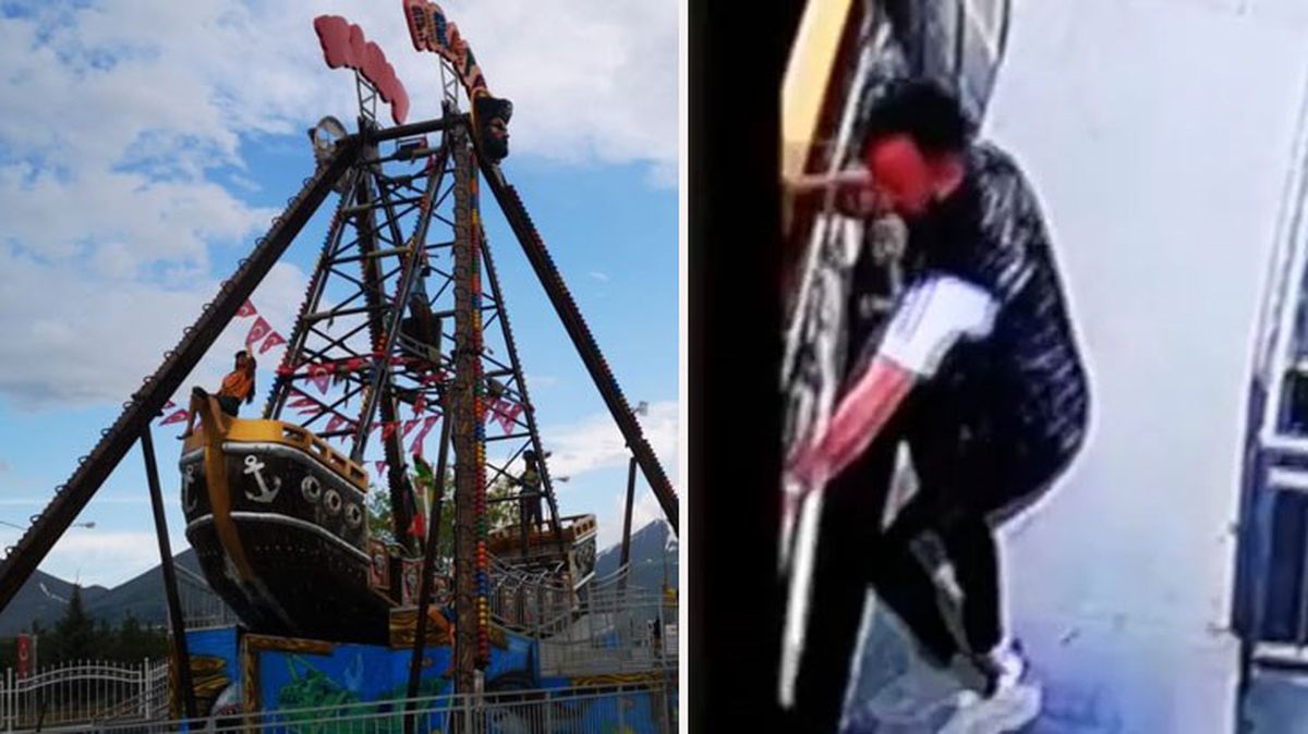 Hareket halindeki gondola binmeye çalıştı, canını zor kurtardı! O anlar kamerada