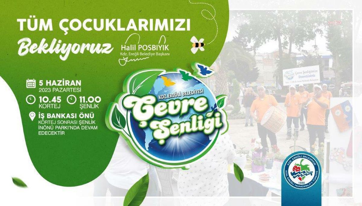 Kdz. Ereğli Belediyesi, İnönü Parkı'nda 'Çevre Şenliği' düzenliyor